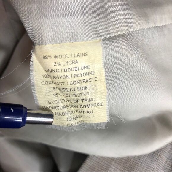 Lida Baday Wool Plaid Strapless Dress Size 4 Academia Business Casual Office 4 - Picture 13 of 14